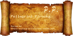 Pellegrini Piroska névjegykártya