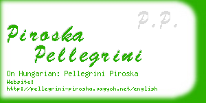 piroska pellegrini business card